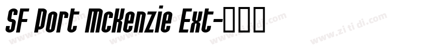 SF Port McKenzie Ext字体转换